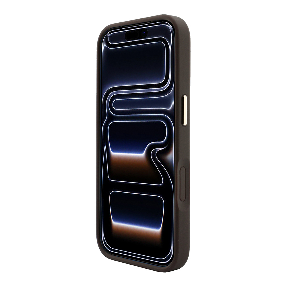 Apple iPhone 18 Pro Kılıf Guess Orjinal Lisanslı M-safe Şarj Özellikli Metal Kamera Çerçeveli C-Magnet 4G Desenli Yazı Logolu Kapak - 4