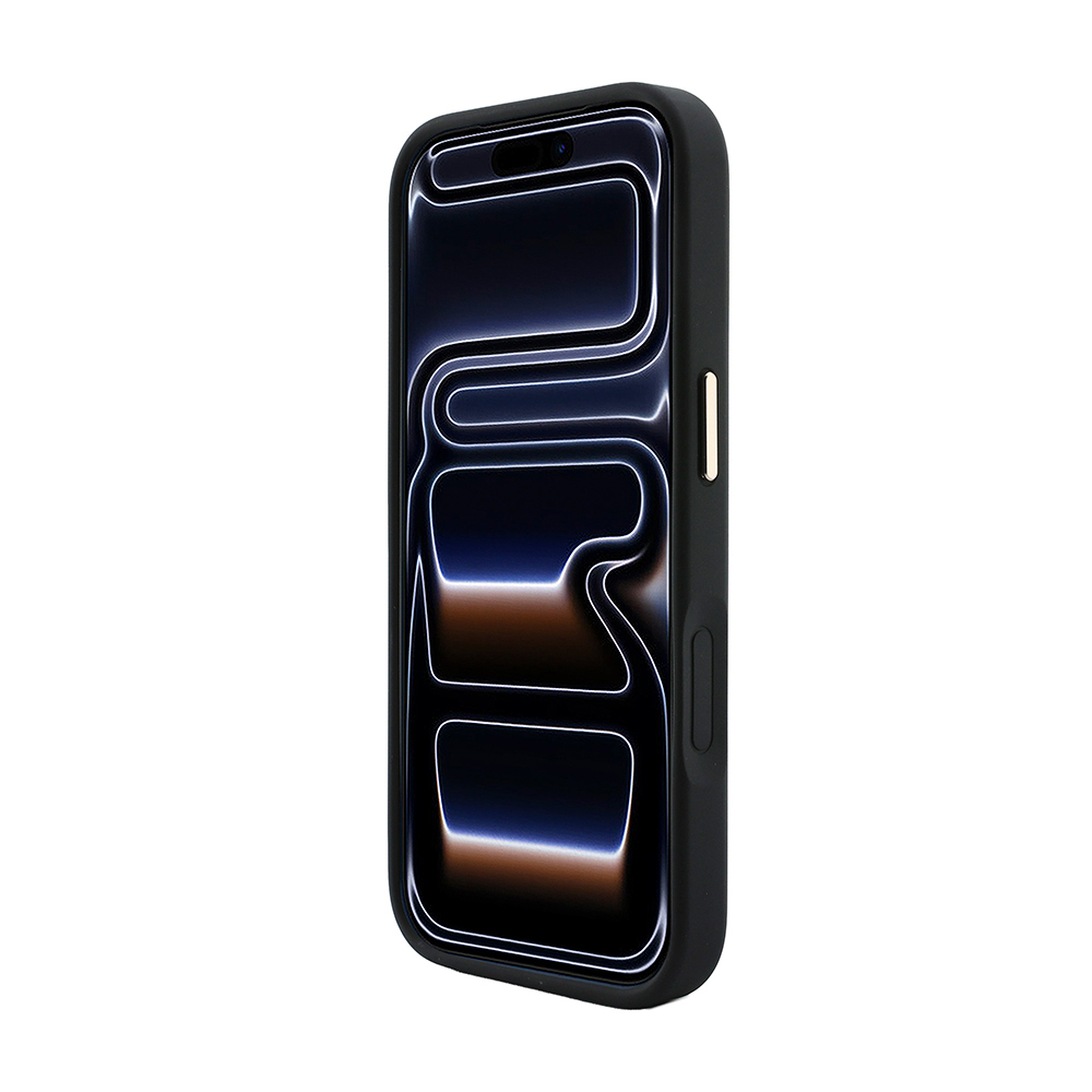 Apple iPhone 18 Pro Kılıf Guess Orjinal Lisanslı M-safe Şarj Özellikli Sıcak Baskılı Yazı Logolu C-Magnet PU Deri Peony Kapak - 4