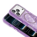 Apple iPhone 17 Pro Uyumlu Kılıf M-safe Şarj Özellikli Parlayan Simli Zore Okso Kapak - 3
