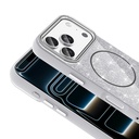 Apple iPhone 17 Pro Uyumlu Kılıf M-safe Şarj Özellikli Parlayan Simli Zore Okso Kapak - 8