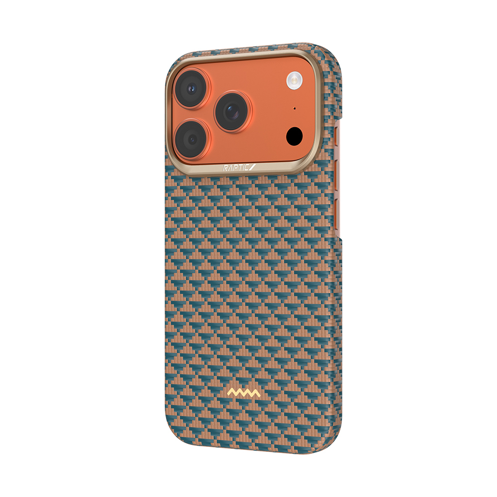 Apple iPhone 18 Pro Kılıf M-safe Şarj Özellikli Raptic Aramid Skin Origin Serisi Karbon Kapak - 13