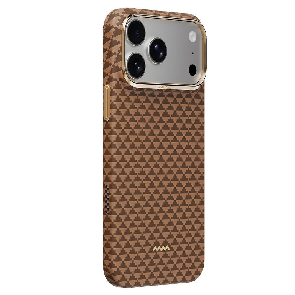 Apple iPhone 18 Pro Kılıf M-safe Şarj Özellikli Raptic Aramid Skin Origin Serisi Karbon Kapak - 34