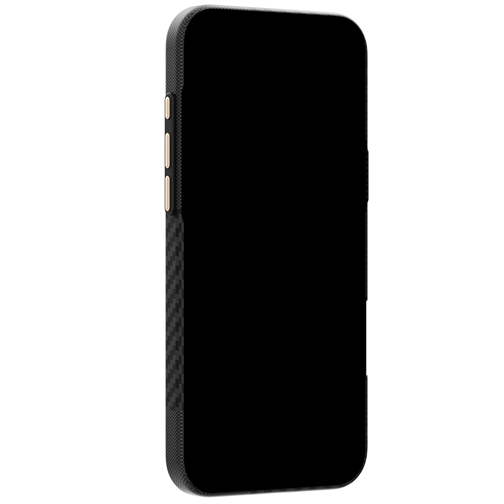 Apple iPhone 18 Pro Kılıf M-safe Şarj Özellikli 600D Metal Kamera Çerçeveli Raptic Aramid Karbon Fiber Geotik Serisi Kapak - 4