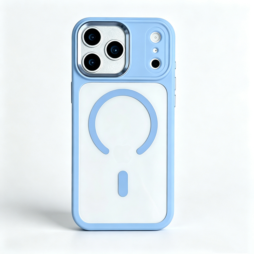 Apple iPhone 17 Pro Uyumlu Kılıf Wireless Şarj Özellikli Zore Krom M-safe Silikon Kapak - 2