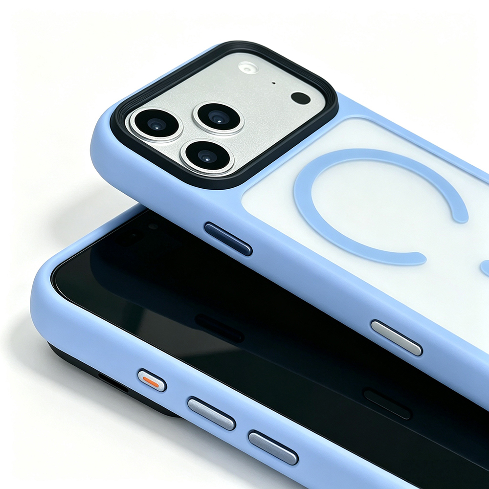 Apple iPhone 17 Pro Uyumlu Kılıf Mat Arka Yüzey Wireless Şarj Özellikli Zore Flet M-safe Kapak - 1