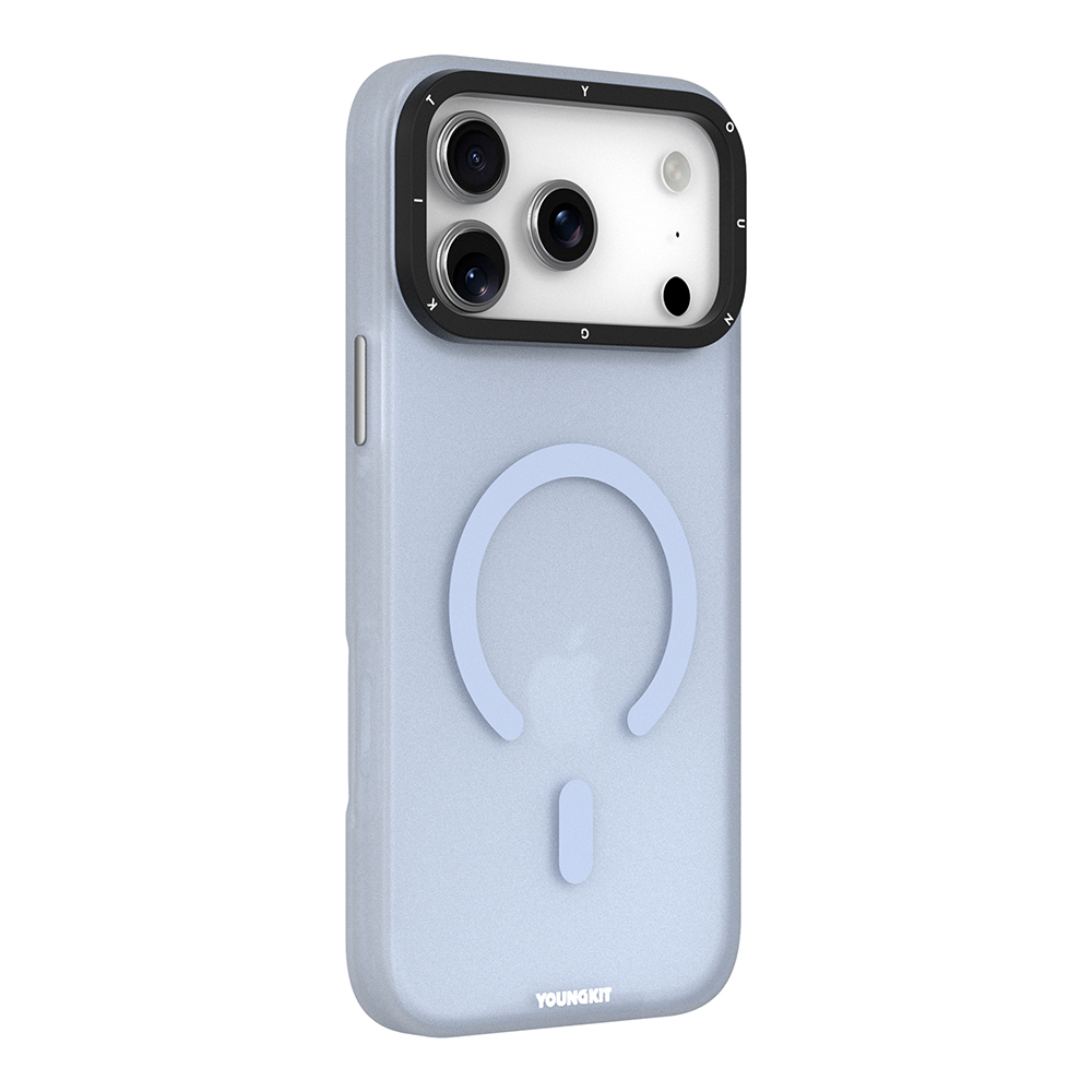 Apple iPhone 17 Pro Uyumlu Kılıf M-safe Şarj Özellikli Youngkit Hidden Sand Serisi Kapak - 1