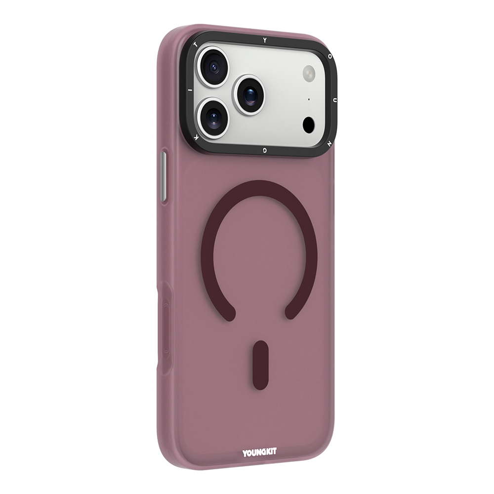 Apple iPhone 17 Pro Uyumlu Kılıf M-safe Şarj Özellikli Youngkit Hidden Sand Serisi Kapak - 1