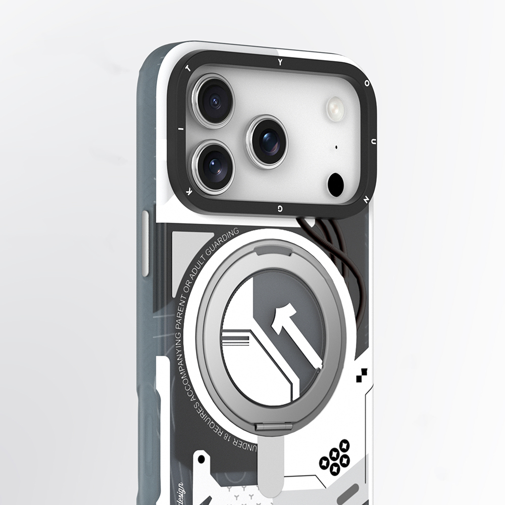 Apple iPhone 17 Pro Uyumlu Kılıf M-safe Şarj Özellikli Youngkit Starship Serisi Kapak - 1