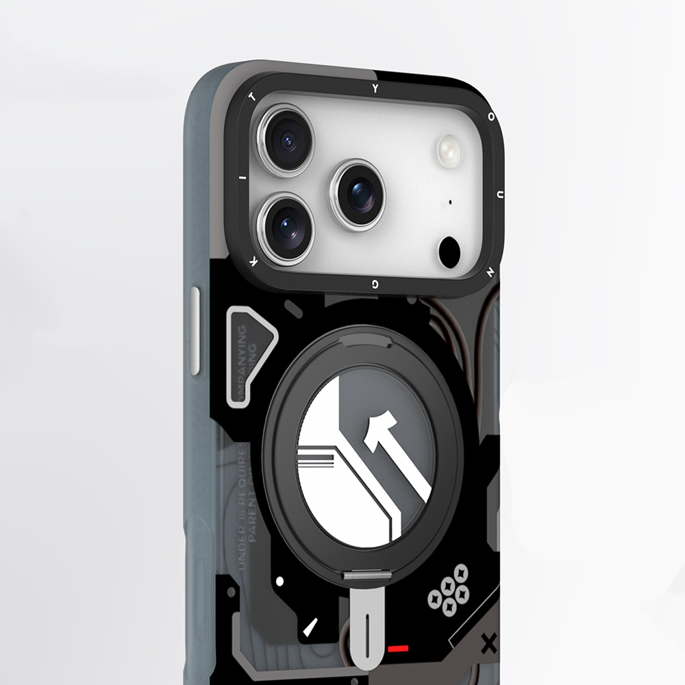 Apple iPhone 17 Pro Uyumlu Kılıf M-safe Şarj Özellikli Youngkit Starship Serisi Kapak - 6