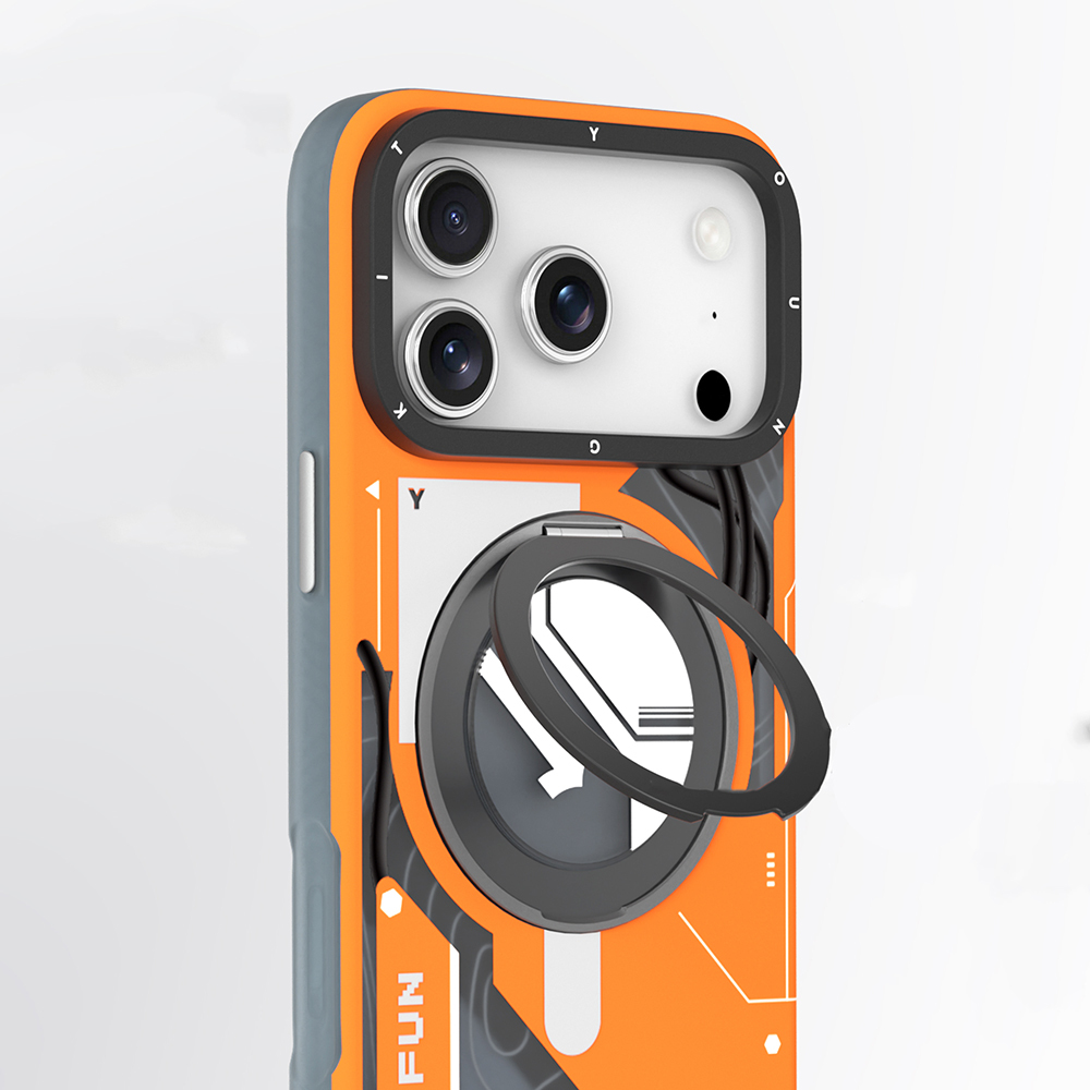 Apple iPhone 17 Pro Uyumlu Kılıf M-safe Şarj Özellikli Youngkit Starship Serisi Kapak - 7