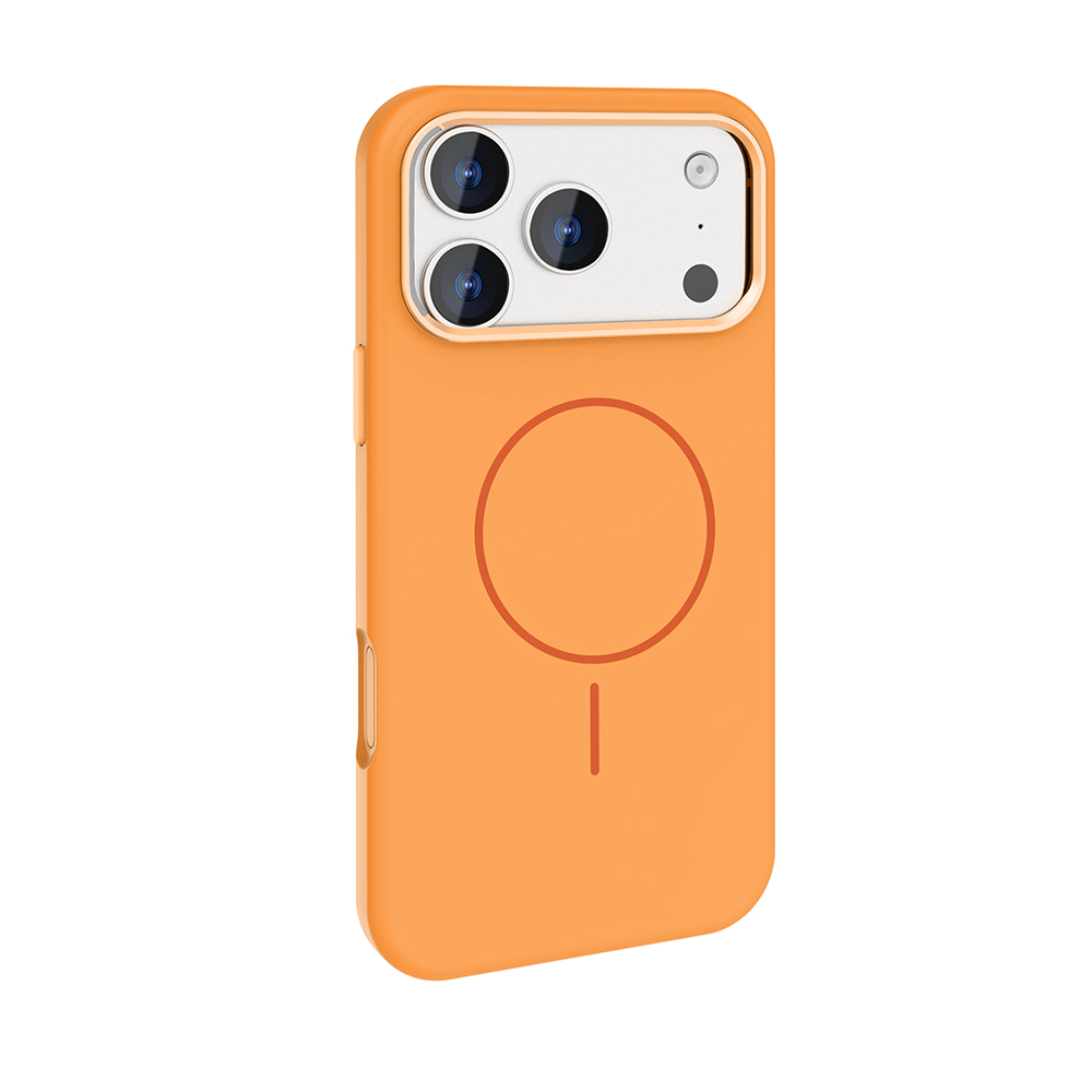 Apple iPhone 17 Pro Uyumlu Kılıf M-Safe Şarj Özellikli Metal Kamera Çerçeveli Zore Edi Silikon Kapak - 3