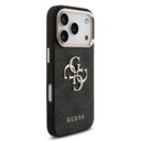 Apple iPhone 18 Pro Kılıf Guess Orjinal Lisanslı Gold Metal Kamera Çerçeveli 4G Desenli Metal Büyük 4G ve Yazı Logolu Kapak - 2