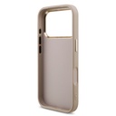 Apple iPhone 18 Pro Kılıf Guess Orjinal Lisanslı Gold Metal Kamera Çerçeveli 4G Desenli Metal Büyük 4G ve Yazı Logolu Kapak - 12