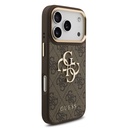 Apple iPhone 18 Pro Kılıf Guess Orjinal Lisanslı Gold Metal Kamera Çerçeveli 4G Desenli Metal Büyük 4G ve Yazı Logolu Kapak - 15