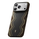 Apple iPhone 18 Pro Kılıf M-safe Şarj Özellikli Raptic Aramid Skin Scepter Serisi Karbon Kapak - 3