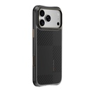 Apple iPhone 18 Pro Kılıf M-safe Şarj Özellikli Metal Kamera Çerçeveli Raptic Aramid Dual Karbon Fiber Mondrian Serisi Kapak - 1