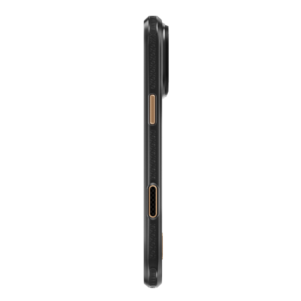 Apple iPhone 18 Pro Kılıf M-safe Şarj Özellikli Metal Kamera Çerçeveli Raptic Aramid Dual Karbon Fiber Mondrian Serisi Kapak - 3