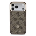 Apple iPhone 17 Pro Max Uyumlu Kılıf Guess Orjinal Lisanslı M-safe Şarj Özellikli Askılı ve 4G Metal Logolu Kartlıklı Kapak - 2