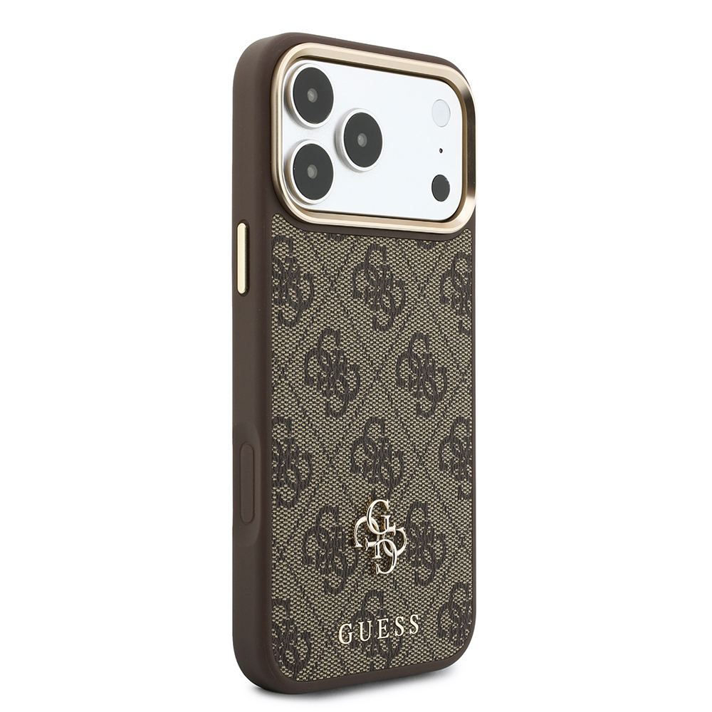 Apple iPhone 17 Pro Max Uyumlu Kılıf Guess Orjinal Lisanslı M-safe Şarj Özellikli Askılı ve 4G Metal Logolu Kartlıklı Kapak - 3