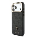 Apple iPhone 17 Pro Max Uyumlu Kılıf Guess Orjinal Lisanslı M-safe Şarj Özellikli Askılı ve 4G Metal Logolu Kartlıklı Kapak - 1