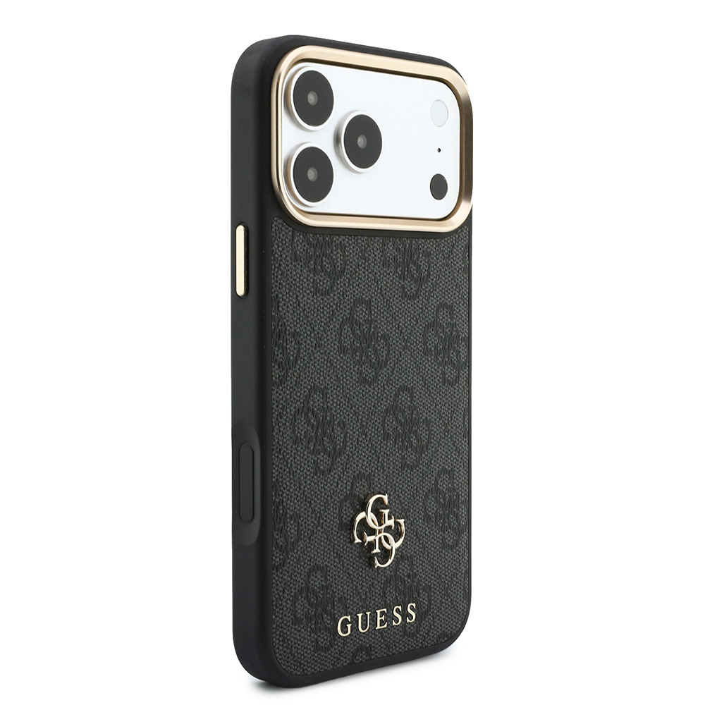 Apple iPhone 17 Pro Max Uyumlu Kılıf Guess Orjinal Lisanslı M-safe Şarj Özellikli Askılı ve 4G Metal Logolu Kartlıklı Kapak - 3