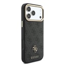 Apple iPhone 17 Pro Max Uyumlu Kılıf Guess Orjinal Lisanslı M-safe Şarj Özellikli Askılı ve 4G Metal Logolu Kartlıklı Kapak - 3