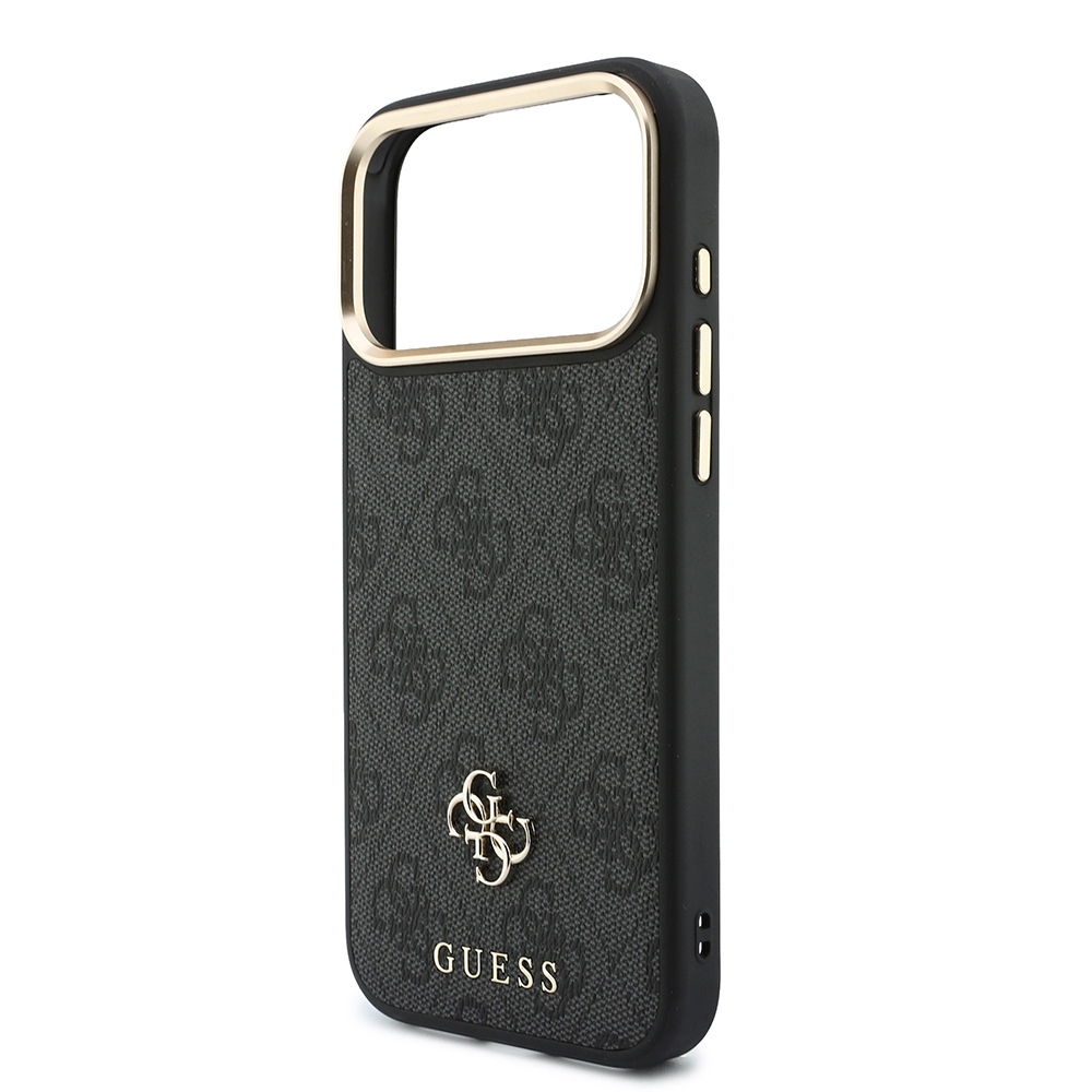 Apple iPhone 17 Pro Max Uyumlu Kılıf Guess Orjinal Lisanslı M-safe Şarj Özellikli Askılı ve 4G Metal Logolu Kartlıklı Kapak - 5