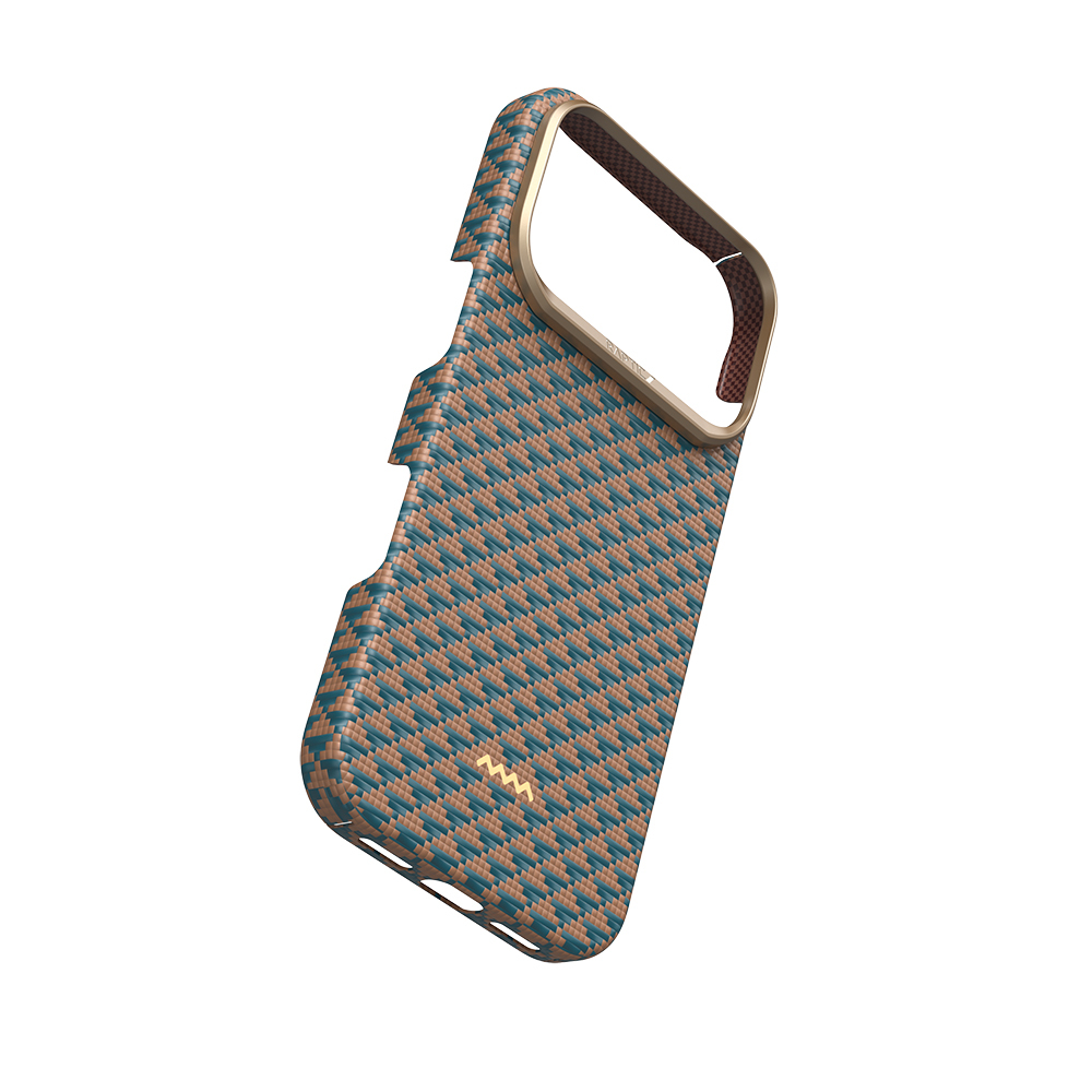 Apple iPhone 18 Pro Max Kılıf M-safe Şarj Özellikli Raptic Aramid Skin Origin Serisi Karbon Kapak - 3