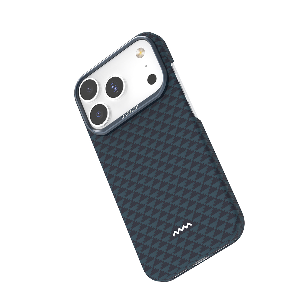 Apple iPhone 18 Pro Max Kılıf M-safe Şarj Özellikli Raptic Aramid Skin Origin Serisi Karbon Kapak - 14