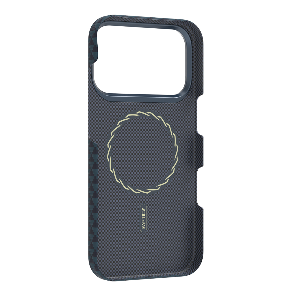 Apple iPhone 18 Pro Max Kılıf M-safe Şarj Özellikli Raptic Aramid Skin Origin Serisi Karbon Kapak - 16