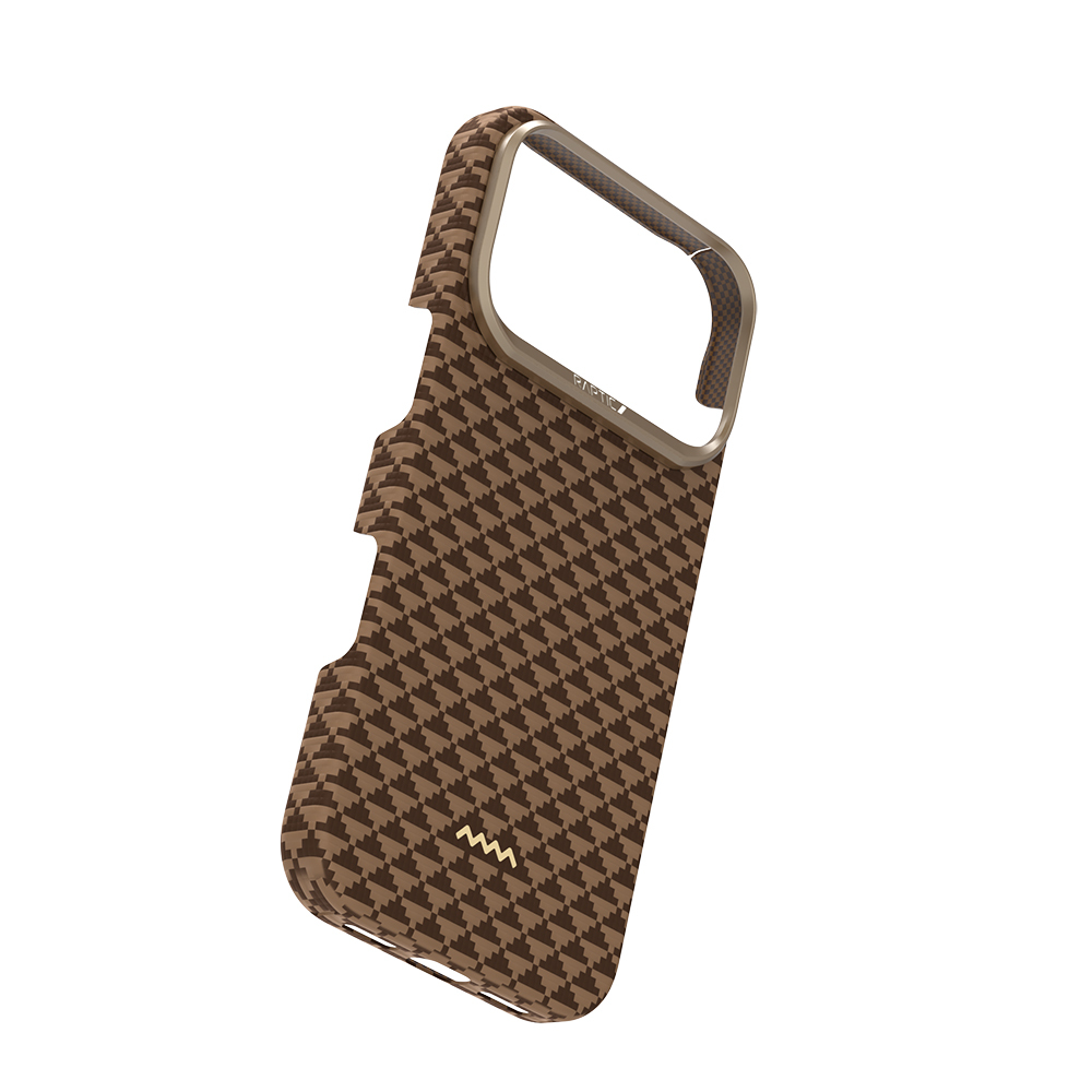 Apple iPhone 18 Pro Max Kılıf M-safe Şarj Özellikli Raptic Aramid Skin Origin Serisi Karbon Kapak - 17
