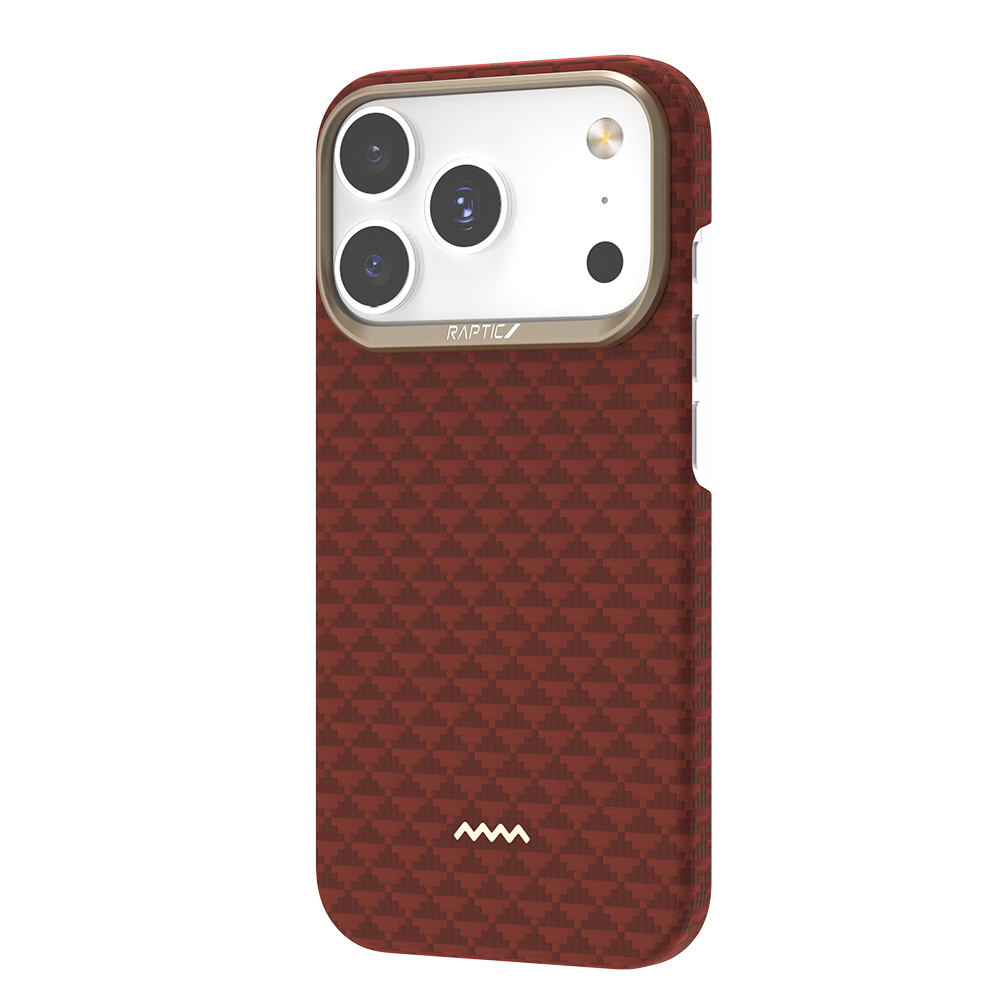 Apple iPhone 18 Pro Max Kılıf M-safe Şarj Özellikli Raptic Aramid Skin Origin Serisi Karbon Kapak - 23