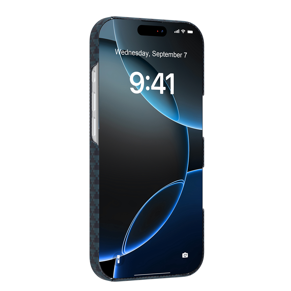 Apple iPhone 18 Pro Max Kılıf M-safe Şarj Özellikli Raptic Aramid Skin Origin Serisi Karbon Kapak - 28