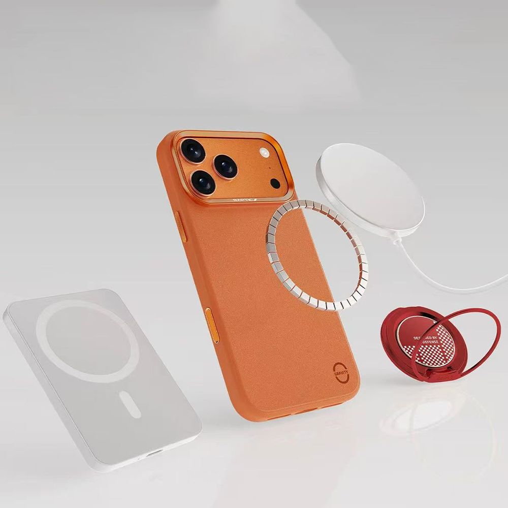 Apple iPhone 17 Pro Max Uyumlu Kılıf M-Safe Şarj Özellikli Polimerik Deri Raptic Urban Nano Kapak - 2