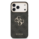 Apple iPhone 18 Pro Max Kılıf Guess Orjinal Lisanslı Gold Metal Kamera Çerçeveli 4G Desenli Metal Büyük 4G ve Yazı Logolu Kapak - 2