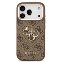 Apple iPhone 18 Pro Max Kılıf Guess Orjinal Lisanslı Gold Metal Kamera Çerçeveli 4G Desenli Metal Büyük 4G ve Yazı Logolu Kapak - 9
