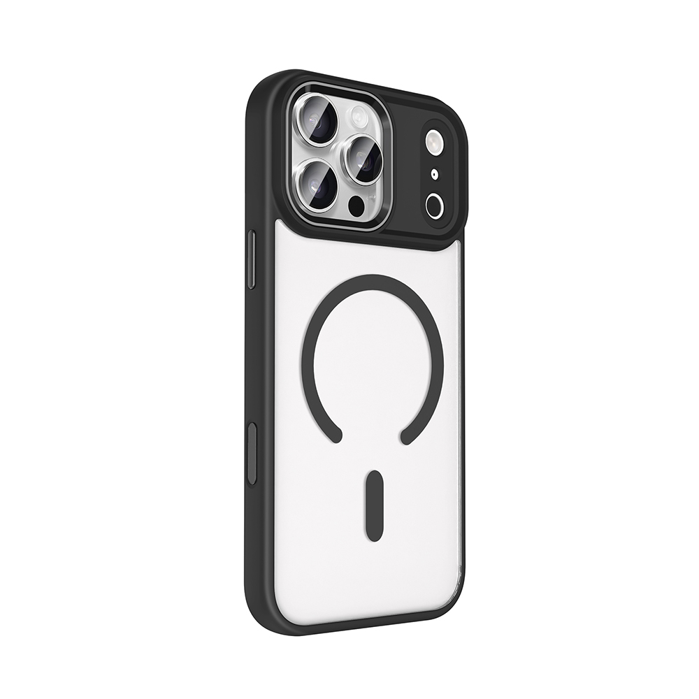Apple iPhone 17 Pro Max Uyumlu Kılıf Wireless Şarj Özellikli Zore Krom M-safe Silikon Kapak - 5
