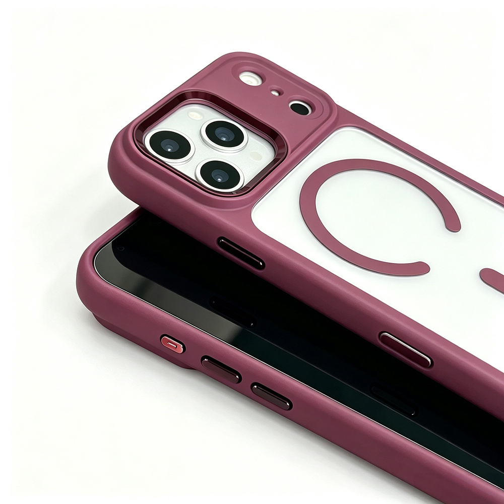 Apple iPhone 17 Pro Max Uyumlu Kılıf Wireless Şarj Özellikli Zore Krom M-safe Silikon Kapak - 1