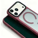 Apple iPhone 17 Pro Max Uyumlu Kılıf Mat Arka Yüzey Wireless Şarj Özellikli Zore Flet M-safe Kapak - 1