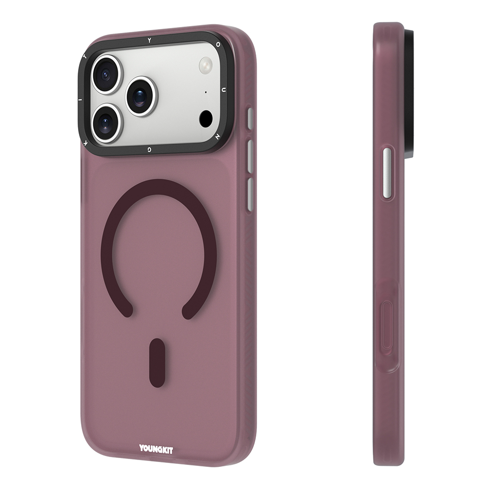 Apple iPhone 17 Pro Max Uyumlu Kılıf M-safe Şarj Özellikli Youngkit Hidden Sand Serisi Kapak - 2