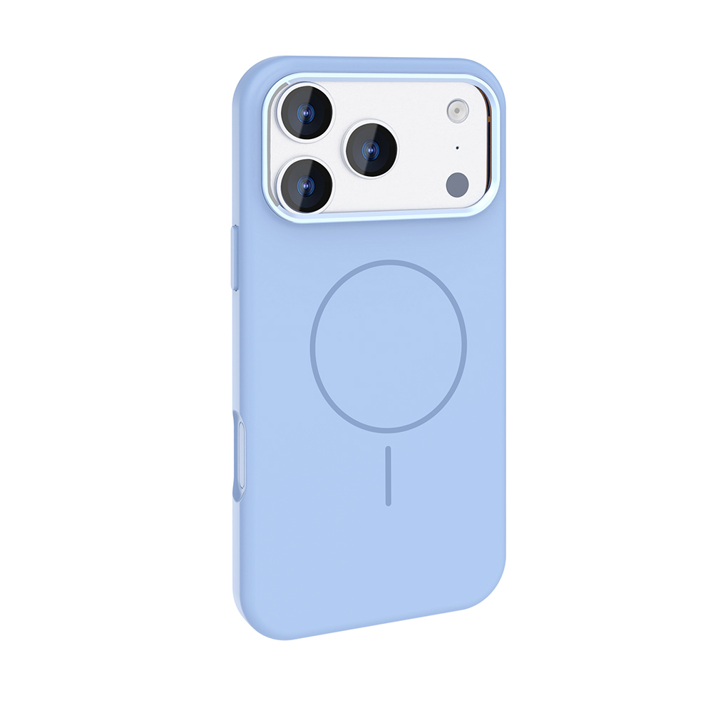 Apple iPhone 17 Pro Max Uyumlu Kılıf M-Safe Şarj Özellikli Metal Kamera Çerçeveli Zore Edi Silikon Kapak - 1