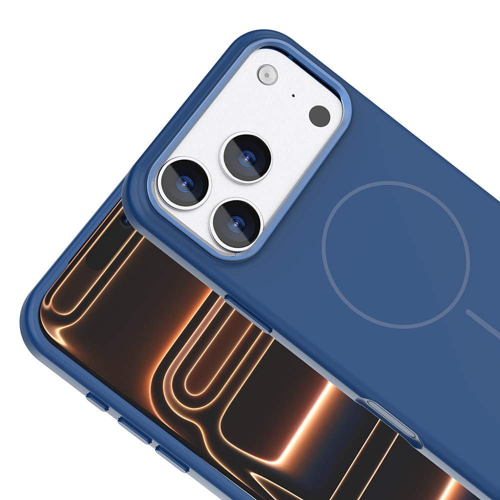 Apple iPhone 17 Pro Max Uyumlu Kılıf M-Safe Şarj Özellikli Metal Kamera Çerçeveli Zore Edi Silikon Kapak - 11