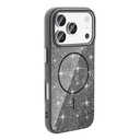 Apple iPhone 17 Pro Max Uyumlu Kılıf M-safe Şarj Özellikli Parlayan Simli Zore Okso Kapak - 2