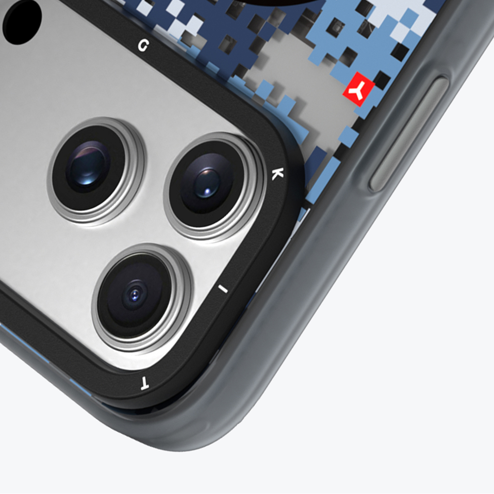 Apple iPhone 17 Pro Max Uyumlu Kılıf M-Safe Şarj Özellikli Youngkit Camouflage Sykell Serisi Kapak - 7