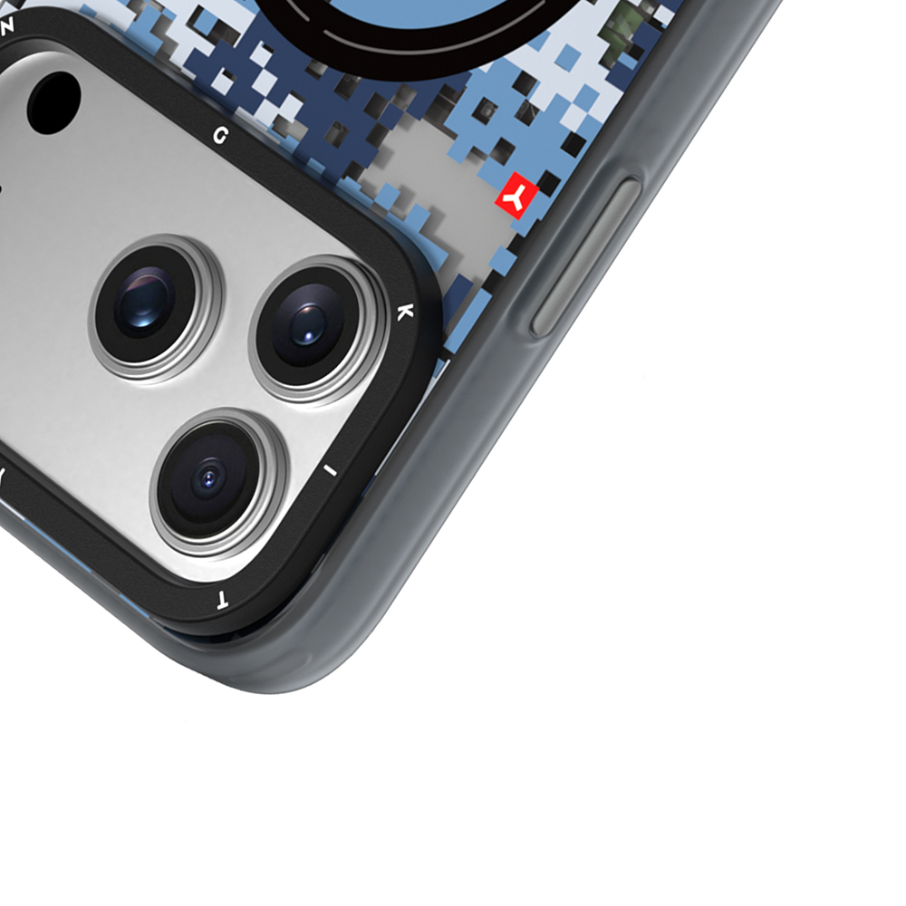 Apple iPhone 17 Pro Max Uyumlu Kılıf M-Safe Şarj Özellikli Youngkit Camouflage Sykell Serisi Kapak - 14