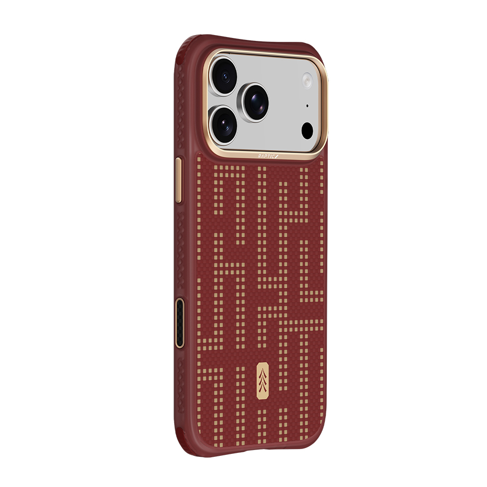 Apple iPhone 18 Pro Max Kılıf M-safe Şarj Özellikli Raptic Aramid Dual Grid Serisi Karbon Kapak - 1