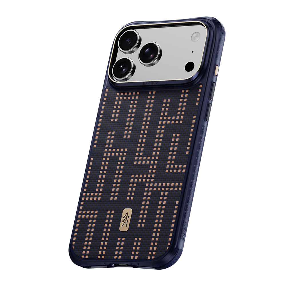 Apple iPhone 18 Pro Max Kılıf M-safe Şarj Özellikli Raptic Aramid Dual Grid Serisi Karbon Kapak - 2