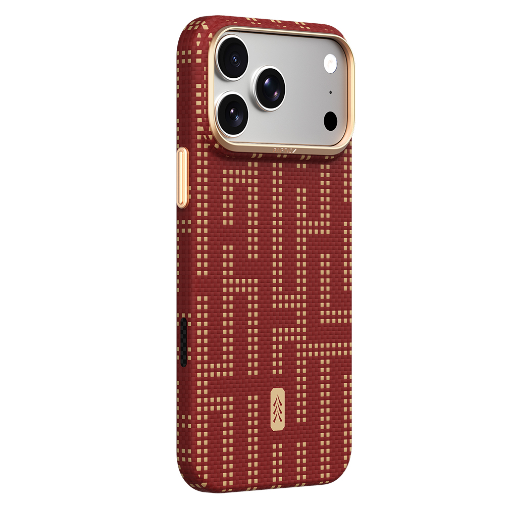 Apple iPhone 18 Pro Max Kılıf M-safe Şarj Özellikli Raptic Aramid Skin Serisi Karbon Kapak - 1