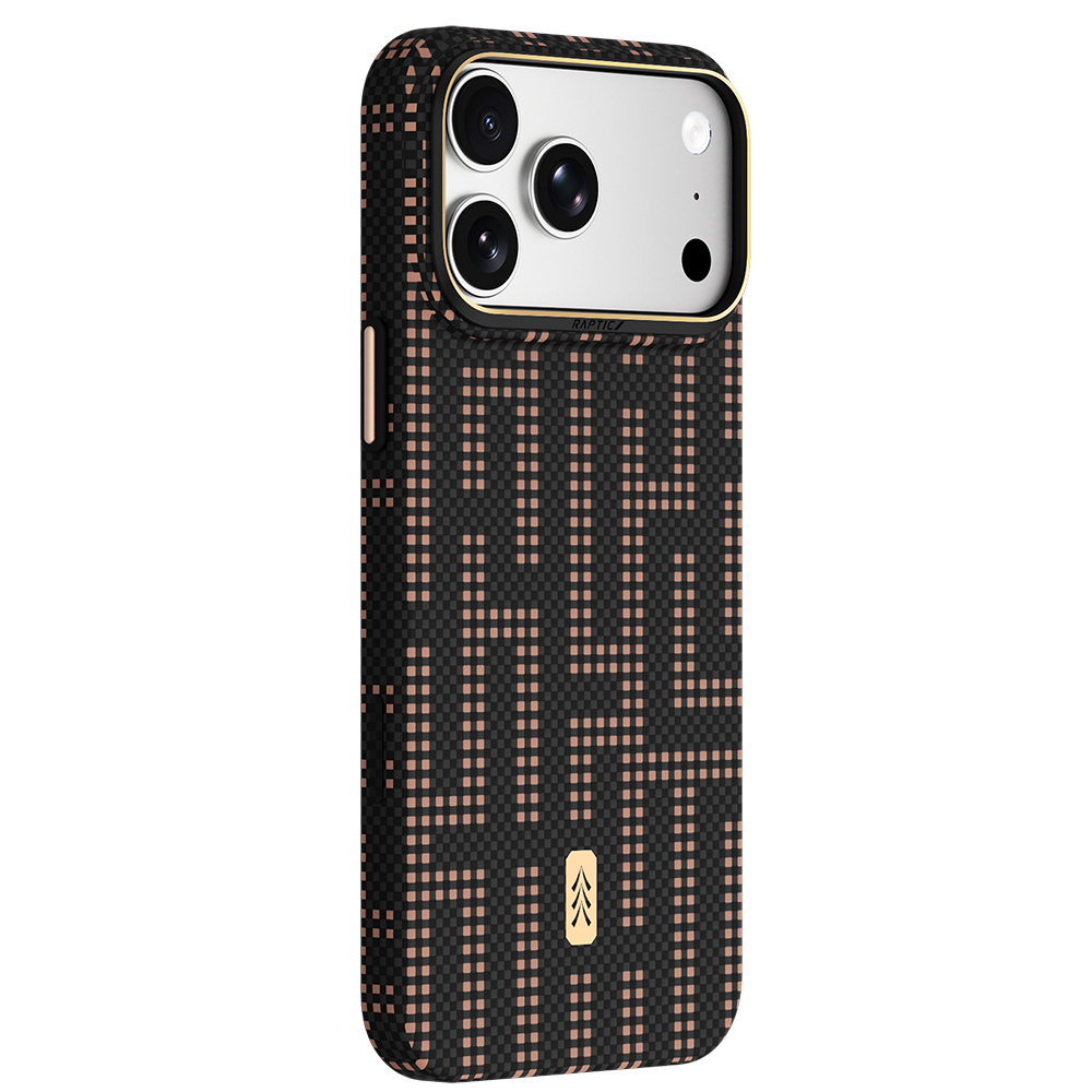 Apple iPhone 18 Pro Max Kılıf M-safe Şarj Özellikli Raptic Aramid Skin Serisi Karbon Kapak - 1
