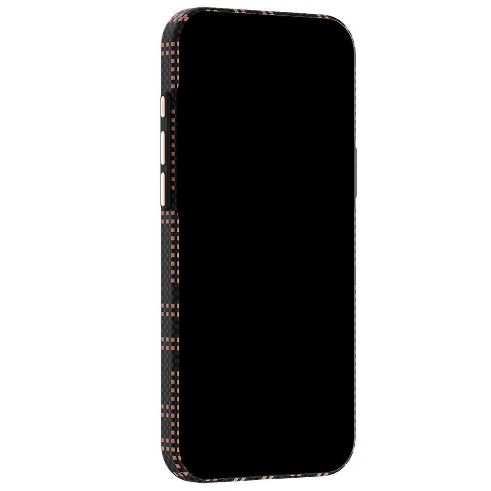 Apple iPhone 18 Pro Max Kılıf M-safe Şarj Özellikli Raptic Aramid Skin Serisi Karbon Kapak - 4
